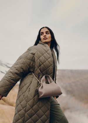 Polène Numéro Neuf Mini Edition Textured Taupe | SN-PLN364903