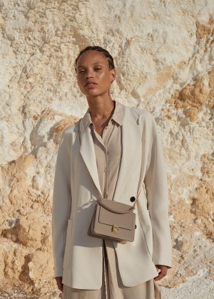 Polène Numéro Sept Mini Edition Textured Taupe | SN-PLN364872