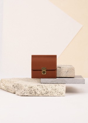 Polène Numéro Sept Wallet Edition Smooth Cognac | SN-PLN364848