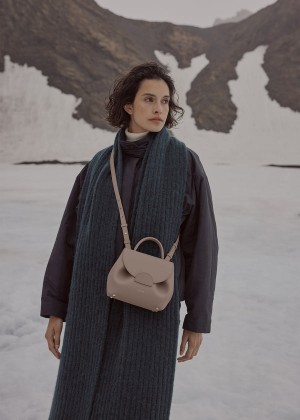 Polène Numéro Un Nano Edition Textured Taupe | SN-PLN364836