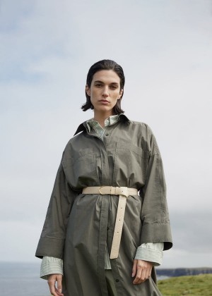 Polène Umi Belt Edition Sand Croco Print | SN-PLN365053