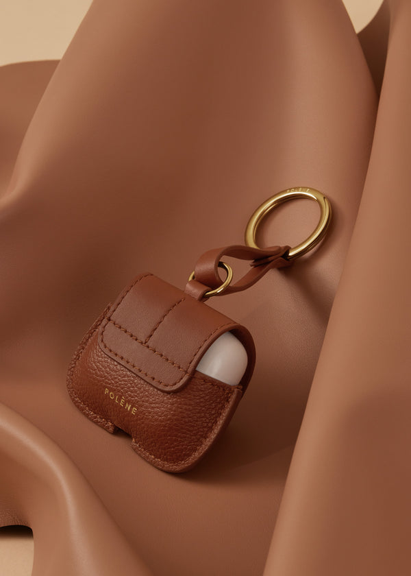 Polène Airpods Case Edition Duo Cognac | SN-PLN365046
