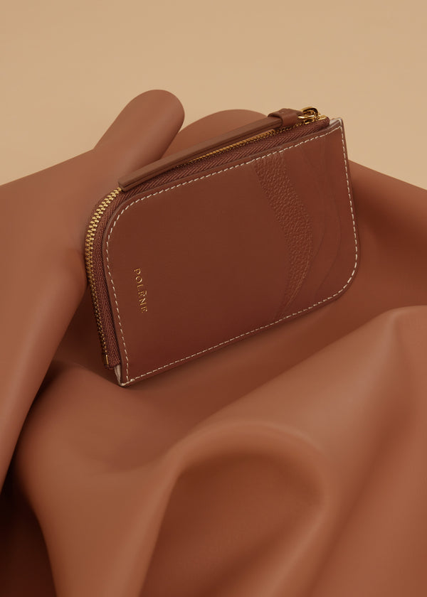 Polène Atla Card Holder Edition Duo Cognac | SN-PLN365018