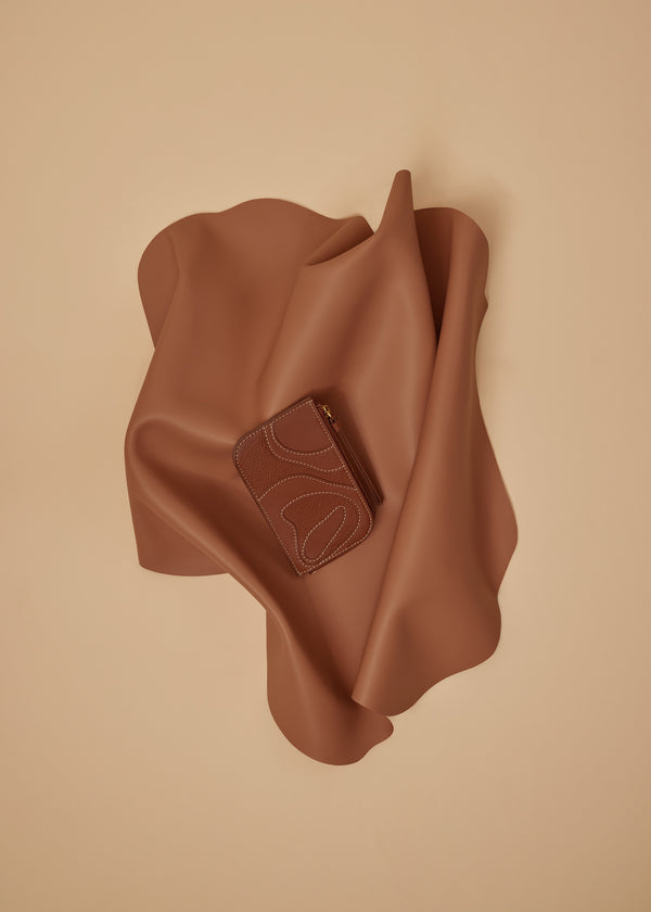 Polène Atla Card Holder Edition Duo Cognac | SN-PLN365018