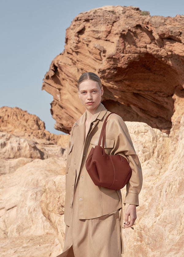 Polène Cyme Mini Edition Textured Cognac | SN-PLN364925