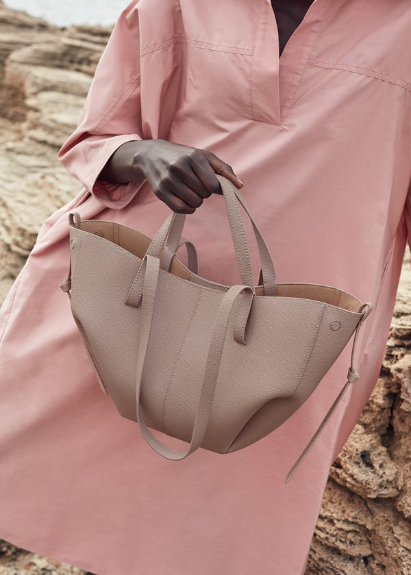 Polène Cyme Mini Edition Textured Taupe | SN-PLN364926
