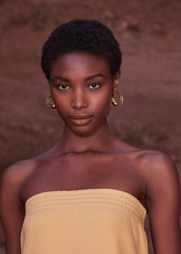 Polène Eroz Hoop Earrings χρυσο χρωμα | SN-PLN364996