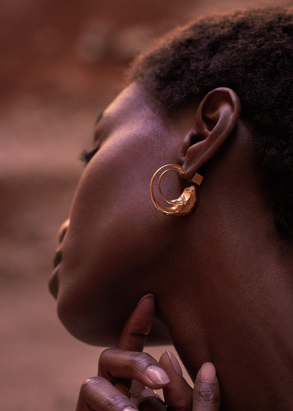 Polène Eroz Hoop Earrings χρυσο χρωμα | SN-PLN364996