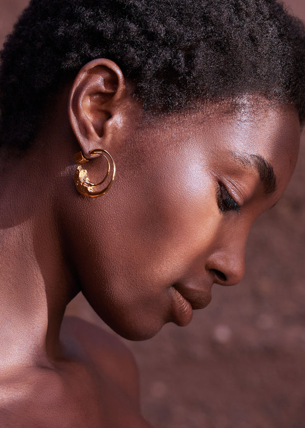 Polène Eroz Hoop Earrings χρυσο χρωμα | SN-PLN364996
