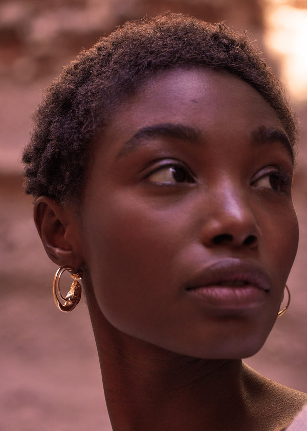 Polène Eroz Hoop Earrings χρυσο χρωμα | SN-PLN364996