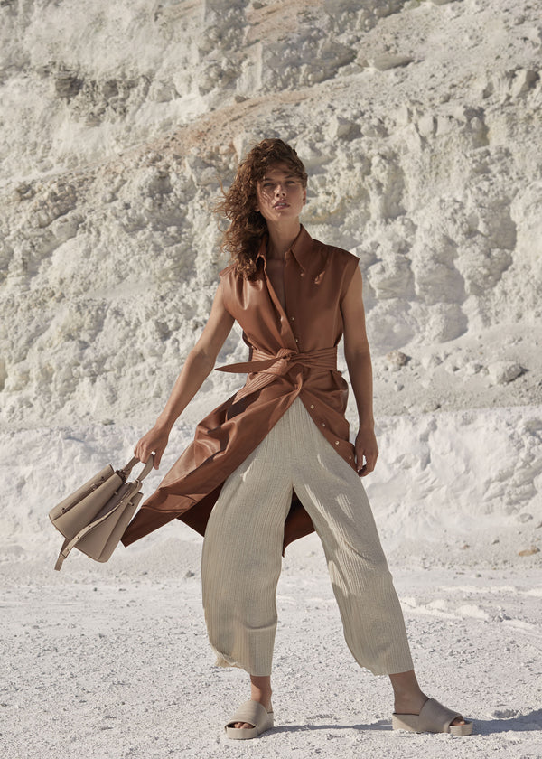 Polène Numéro Huit Edition Textured Taupe | SN-PLN364876