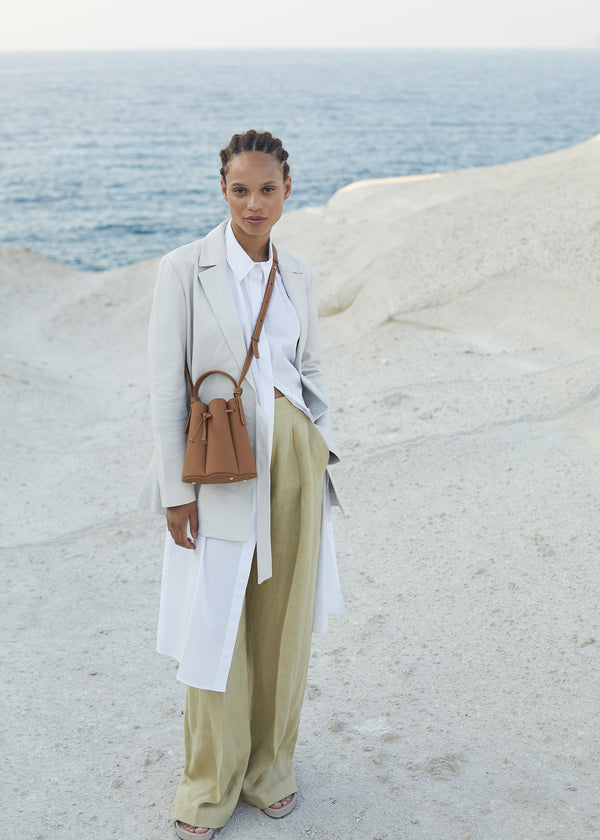 Polène Numéro Huit Mini Edition Textured Camel | SN-PLN364886