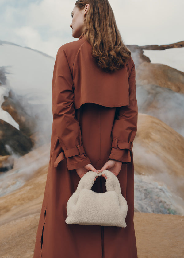 Polène Numéro Neuf Mini Edition Ecru Shearling | SN-PLN364888