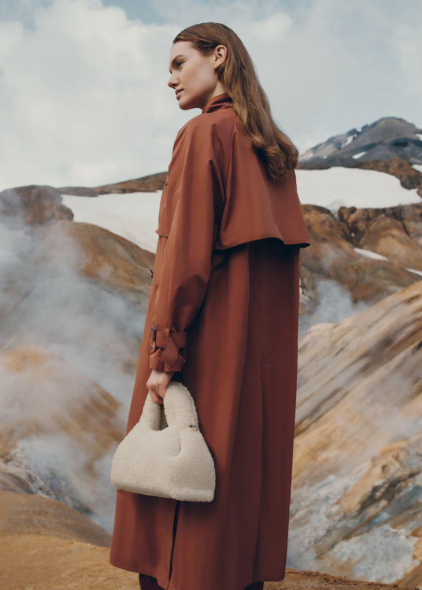 Polène Numéro Neuf Mini Edition Ecru Shearling | SN-PLN364888