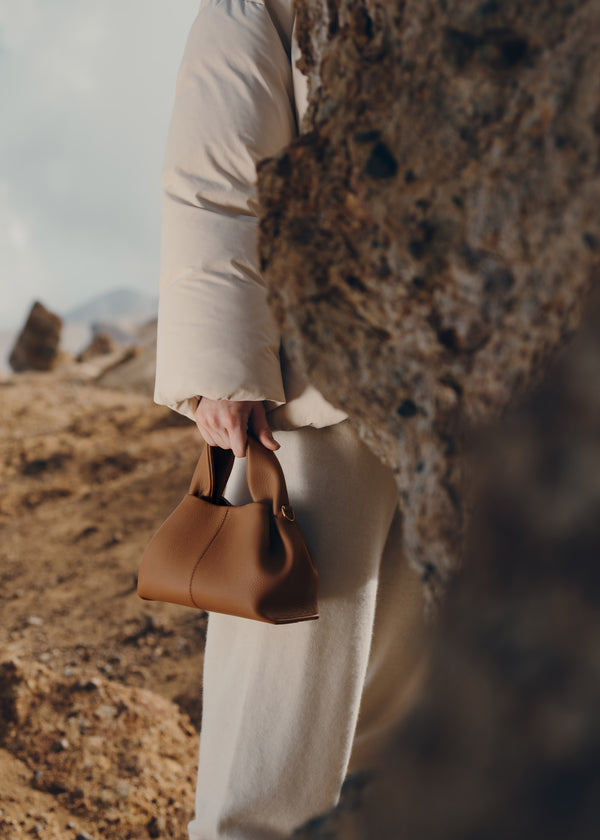 Polène Numéro Neuf Mini Edition Textured Camel | SN-PLN364904