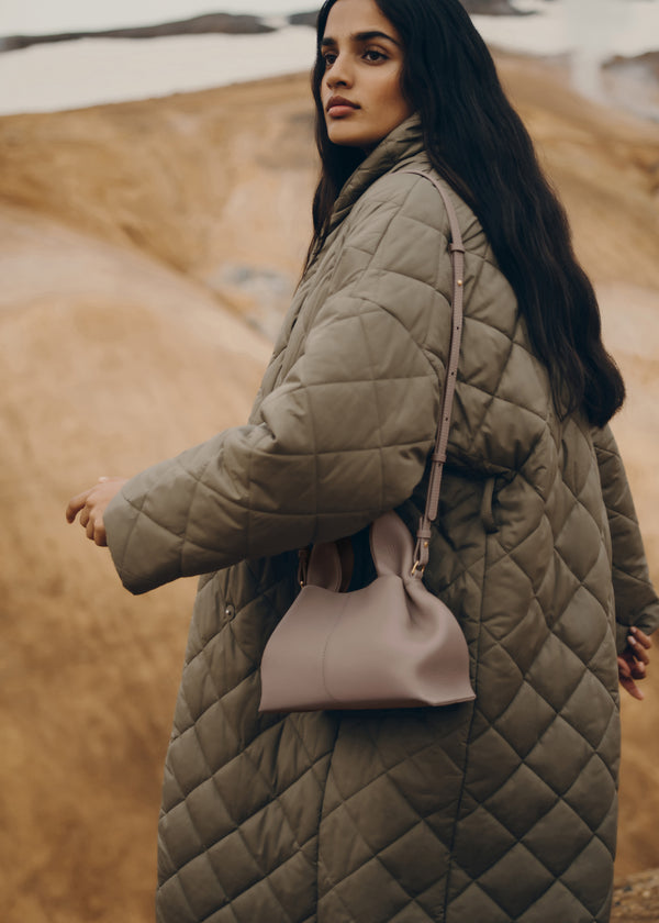 Polène Numéro Neuf Mini Edition Textured Taupe | SN-PLN364903