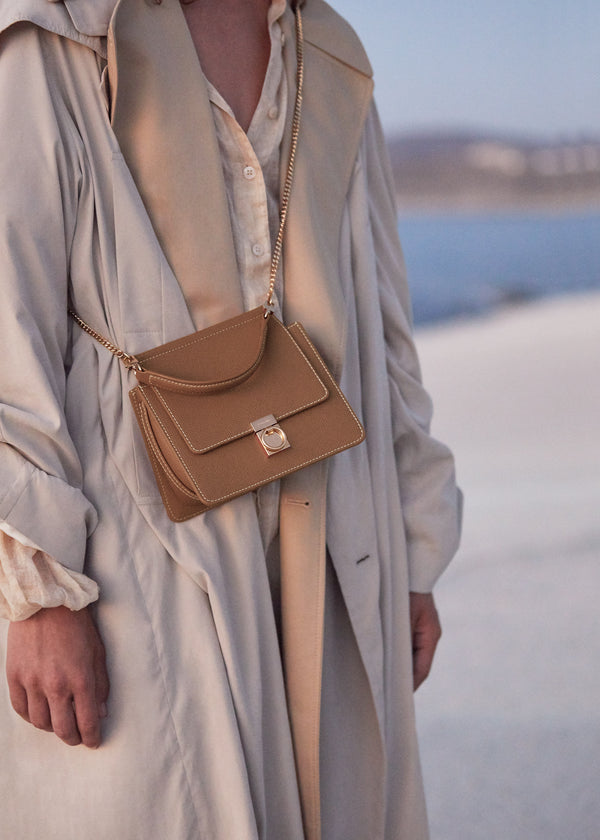 Polène Numéro Sept Mini Edition Textured Camel | SN-PLN364862