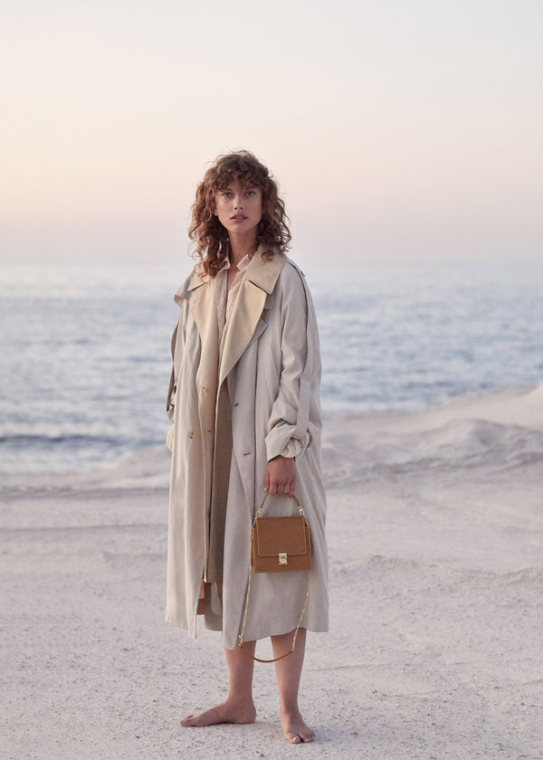 Polène Numéro Sept Mini Edition Textured Camel | SN-PLN364862