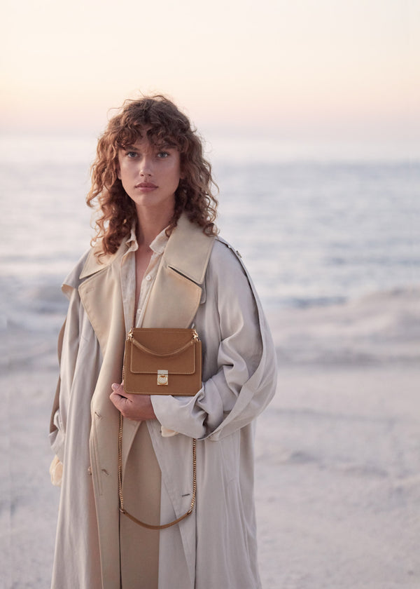 Polène Numéro Sept Mini Edition Textured Camel | SN-PLN364862