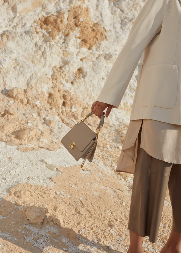 Polène Numéro Sept Mini Edition Textured Taupe | SN-PLN364872