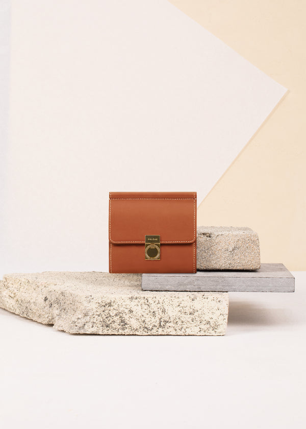 Polène Numéro Sept Wallet Edition Smooth Terracotta | SN-PLN365060