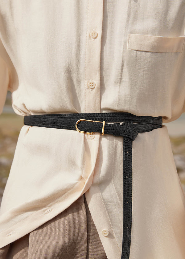 Polène Thin Umi Belt μαυρα | SN-PLN365059