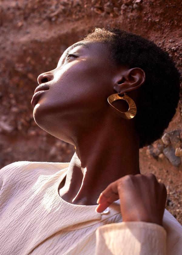 Polène Éole Hoop Earrings χρυσο χρωμα | SN-PLN364998