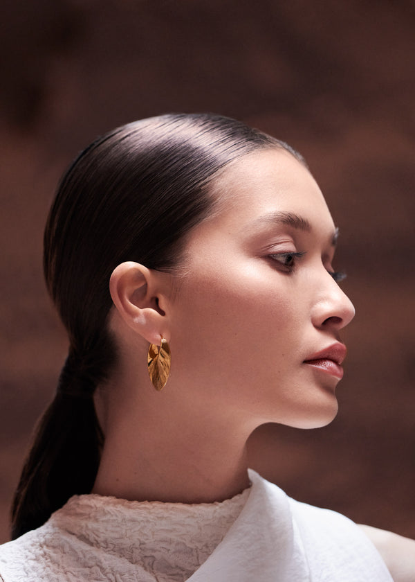 Polène Éole Slim Hoop Earrings χρυσο χρωμα | SN-PLN364997