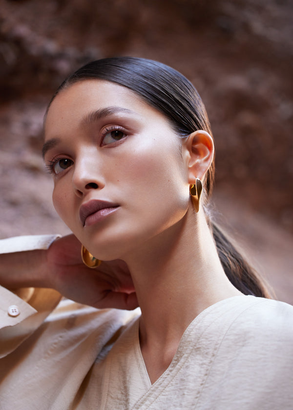Polène Éole Slim Hoop Earrings χρυσο χρωμα | SN-PLN364997
