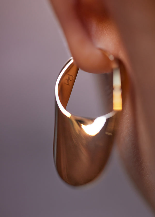 Polène Éole Slim Hoop Earrings χρυσο χρωμα | SN-PLN364997