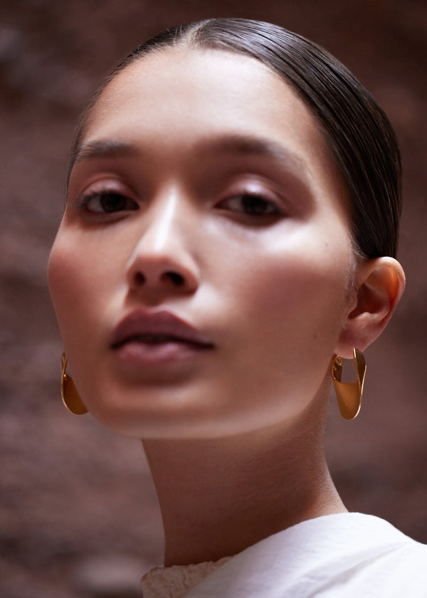 Polène Éole Slim Hoop Earrings χρυσο χρωμα | SN-PLN364997
